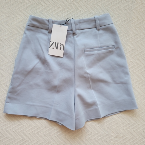 Zara Bermuda Shorts Size XS Light Blue - Picture 8 of 8